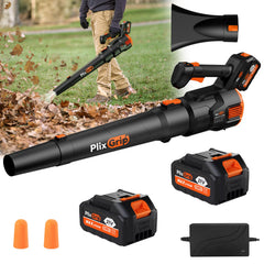 PlixGrip front view handheld blower showing compact design and portability benefit