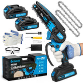 PlixGrip front view mini chainsaw showing compact body and handle for easy control