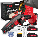 PlixGrip front view showing compact cordless saw and easy handling benefit