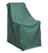 Plow & Hearth front view cover protecting rocking chair, shows full fit and weather protection