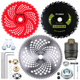 PLUMIA front packaging showing complete blade kit and included accessories for quick start