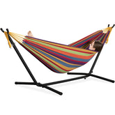 PNAEUT front view of tropical double hammock showing color and comfort