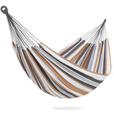 PNAEUT front view of colorful double hammock showing full bed and inviting look