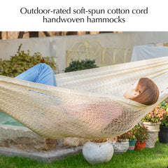 PNAEUT hammock in use with two people demonstrating roomy comfort and support