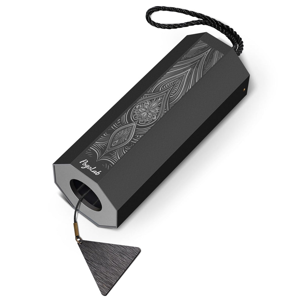 POGOLAB front octagon chime showcasing shape and finish, calming visual appeal