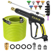 POHIR pressure washer gun front view showing ergonomic grip and durable build benefit