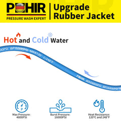 POHIR close-up wire braid showing reinforced strength and kink resistance