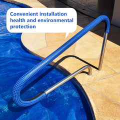 Pokin installed on pool ladder showing improved grip and safety benefit