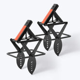 POlAFLEX front view showing two black stainless steel mole traps for durable control