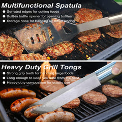 POLIGO grill brush with replaceable head highlighting easy maintenance
