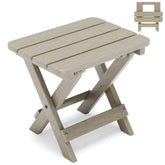 Polyhouz front view folded open brown showing compact, sturdy patio surface