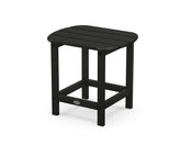 Polywood South Beach black front view showing sturdy, weatherproof tabletop