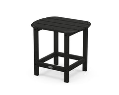 Polywood South Beach black front view showing sturdy, weatherproof tabletop