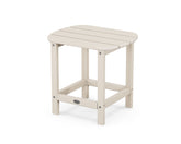 POLYWOOD front view of sand side table highlighting compact design and stable surface