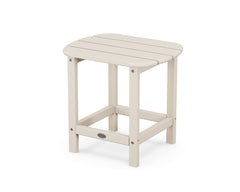 POLYWOOD front view of sand side table highlighting compact design and stable surface