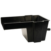 POND BOSS front view of spillway showing clean throat and even outlet for smooth flow