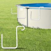 Pool Helper front view bracket showing durable stainless construction and reliable support