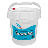 Pool Mate front packaging showing product name and weight, clear labeling benefit