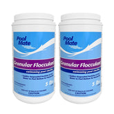 Pool Mate front packaging showing two 5-pound bags and clear usage benefit