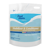 Pool Mate front packaging showing 7-pound stabilizer, fast protection benefit