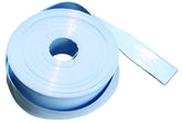 Poolmaster front view of blue 2-inch by 200-foot backwash hose showing full length and connectors benefits durability