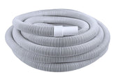 Poolmaster front view of commercial in-ground vacuum hose showing length and label benefits