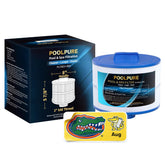 POOLPURE 8CH-950 front view showing full cartridge for reliable filtration