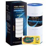 POOLPURE CC1500RE front view showing cartridge ready to install and reliable fit