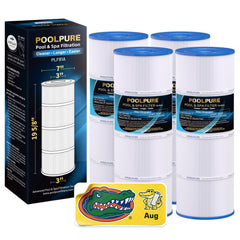 POOLPURE front packaging showing 4-pack and compatibility benefits