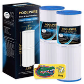 POOLPURE front view of replacement filter showing fit and labeling for quick identification