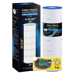 POOLPURE PLF175A front view showing full cartridge and benefit of clear fit