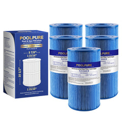 POOLPURE front view of cartridge showing fit and clean design for easy replacement