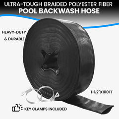 Poolvio close-up of reinforced PVC and woven fiber showing burst resistance