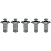 Poolzilla stainless anchors front view showing sleek chrome finish and robust design