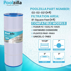 Poolzilla pleated media close-up highlighting fine fabric for improved trapping