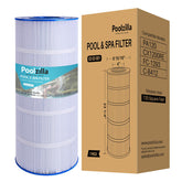 Poolzilla filter cartridge front view showing fit and clean installation benefit
