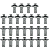 Poolzilla front pack showing 25 stainless anchors and durable finish