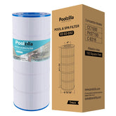Poolzilla front view filter cartridge showing form and fit for easy replacement