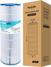 Poolzilla front view PAP200 cartridge showing full pleated body and fit