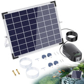 POPOSOAP front view shows compact solar aerator and benefits easy setup
