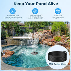 POPOSOAP detail of submerged 40W pump under platform showing durable construction and reliable flow
