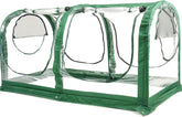porayhut front exterior showing full tent protecting plants