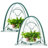porayhut front view pack of 3 showing protected plants and clear coverage benefit