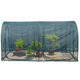 porayhut front view tunnel crop cage showing full garden protection and easy installation