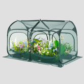 porayhut front view tunnel crop cage showing full protection and visibility
