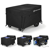 Porch Shield front view showing full running cover protecting generator