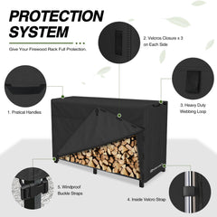 Porch Shield quick-grab door opened for easy access to top logs