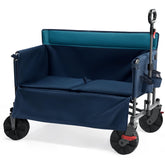 Portal front view showing folded and unfolded configurations for quick versatility