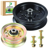 POSEAGLE front view of assembled idler pulleys showing fit and finish benefits