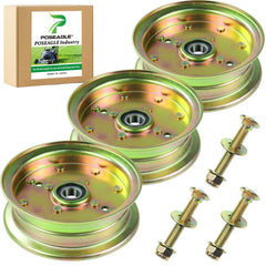 POSEAGLE front view of 3-pack idler pulleys showing fit and compatibility